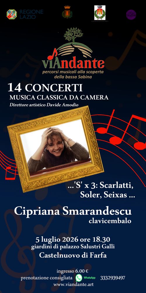 ...'S' x 3:Scarlatti, Soler, Seixas...       Cipriana Smarandescu clavicembalo