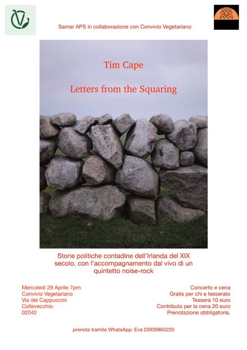 Storie politiche contadine dell’Irlanda del XIX secolo, con l’accompagnamento dal vivo di un quartetto noise-rock 
