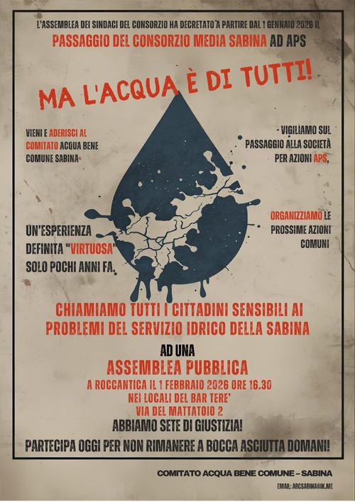 Assemblea Pubblica Acqua 