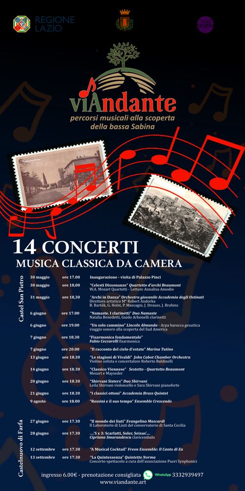 viAndante -percorsi musicali alla scoperta della bassa Sabina.