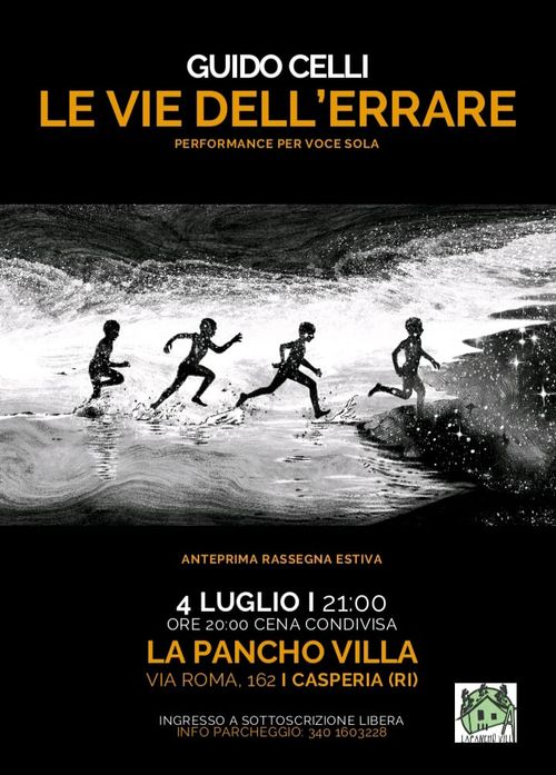 LE VIE DELL'ERRARE - Performance di Guido Celli