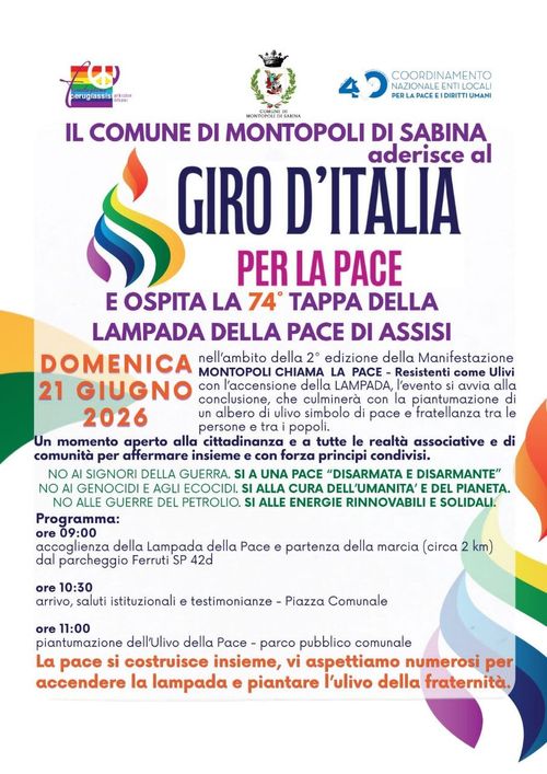 MONTOPOLI CHIAMA LA PACE! MARCIA PER LA PACE
